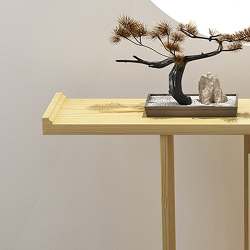 Tavolo da console contemporanea rettangolo tavolo da divano console in legno in nero/marrone/naturale