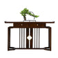 Rectangle Contemporary Console Table Dark Brown Elm Console Sofa Table