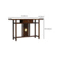 Rectangle Contemporary Console Table Dark Brown Elm Console Sofa Table