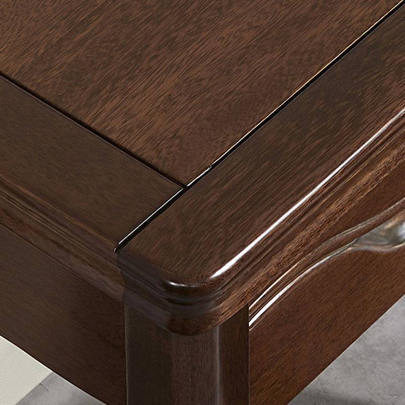 Solid Wood 2 Drawers Office Desk Bedroom Parsons Base Writing Desk Clearhalo 'furn' 'furn_office_desk' 'Furniture' 'Office Desks' 'Office Furniture' 'office_desk' 7677211