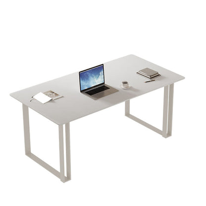 Rectangular Shaped Office Laptop Table Stone Writing Desk in White 47.2"L x 23.6"W x 29.5"H Clearhalo 'furn' 'furn_office_desk' 'Furniture' 'Office Desks' 'Office Furniture' 'office_desk' 7677255