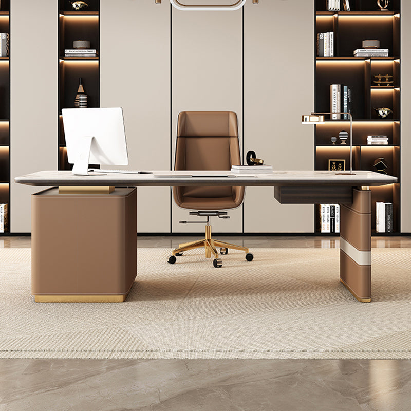 Rectangle fritté de bureau de bureau de bureau glamour glamour