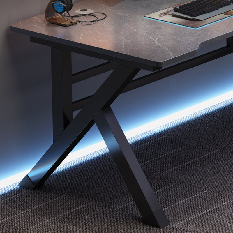 Bureau d'ordinateur en pierre industrielle bureau de bureau avec les jambes