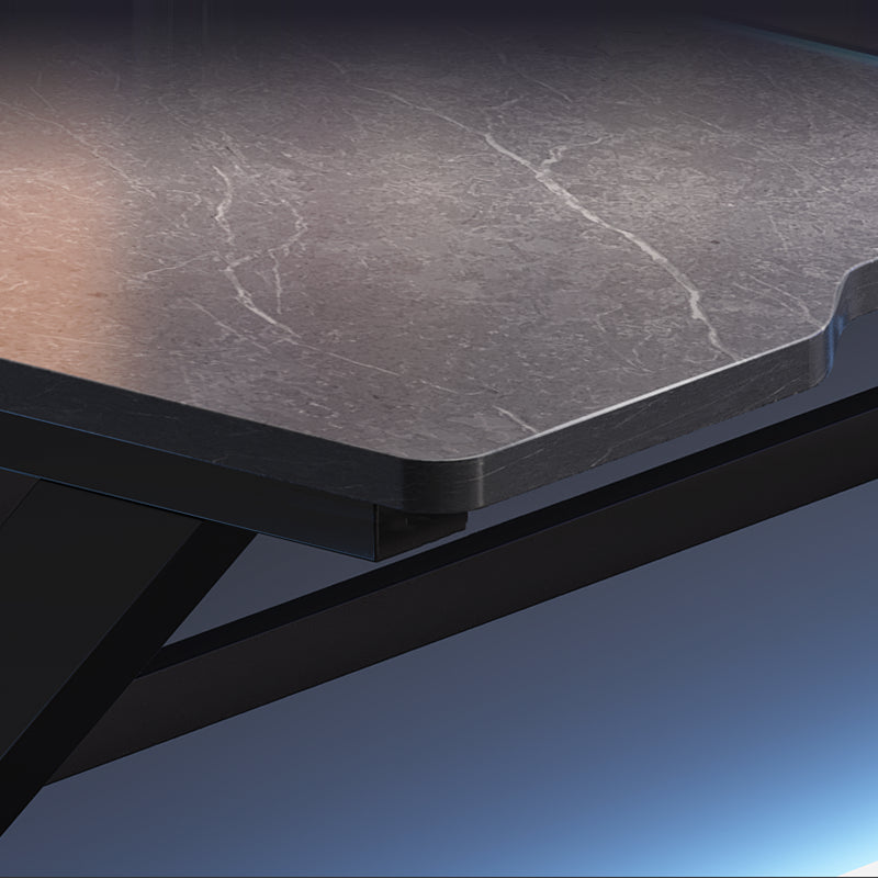 Bureau d'ordinateur en pierre industrielle bureau de bureau avec les jambes