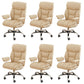 Contemporary Wheels Office Chair Distressing Ergonomic Chair for Room