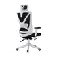 Modern Office Chair No Distressing Ergonomic Slide Chair with Wheels White-Black 1 Piece Without Footrest Clearhalo 'furn' 'furn_office_chair' 'Furniture' 'Office Chairs' 'Office Furniture' 'office_chair' 7677421