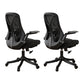 Removable Arms Office Chair Tilt Mechanism No Distressing Slide Chair with Wheels Black 2 Piece Set Without Headrest Clearhalo 'furn' 'furn_office_chair' 'Furniture' 'Office Chairs' 'Office Furniture' 'office_chair' 7677582