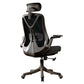 Removable Arms Office Chair Tilt Mechanism No Distressing Slide Chair with Wheels Black 1 Piece With Headrest Clearhalo 'furn' 'furn_office_chair' 'Furniture' 'Office Chairs' 'Office Furniture' 'office_chair' 7677618
