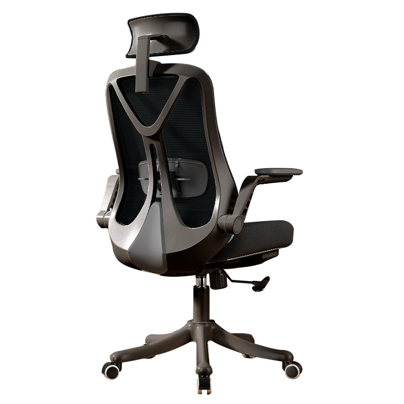Removable Arms Office Chair Tilt Mechanism No Distressing Slide Chair with Wheels Black 1 Piece With Headrest Clearhalo 'furn' 'furn_office_chair' 'Furniture' 'Office Chairs' 'Office Furniture' 'office_chair' 7677618