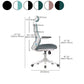 Removable Arms Office Chair Tilt Mechanism No Distressing Slide Chair with Wheels Clearhalo 'furn' 'furn_office_chair' 'Furniture' 'Office Chairs' 'Office Furniture' 'office_chair' 7677646