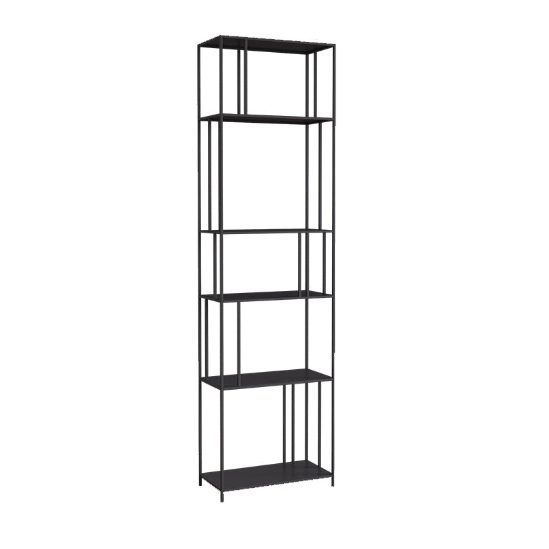Moderne stijl Open Back boekenplank Verticale metalen boekenkast met planken