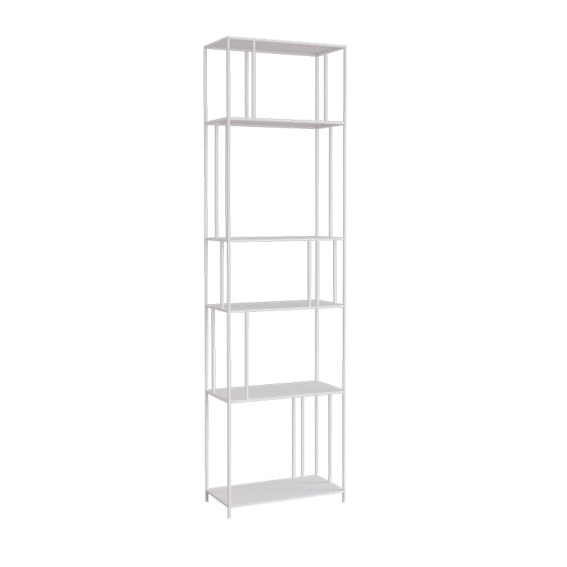 Moderne stijl Open Back boekenplank Verticale metalen boekenkast met planken