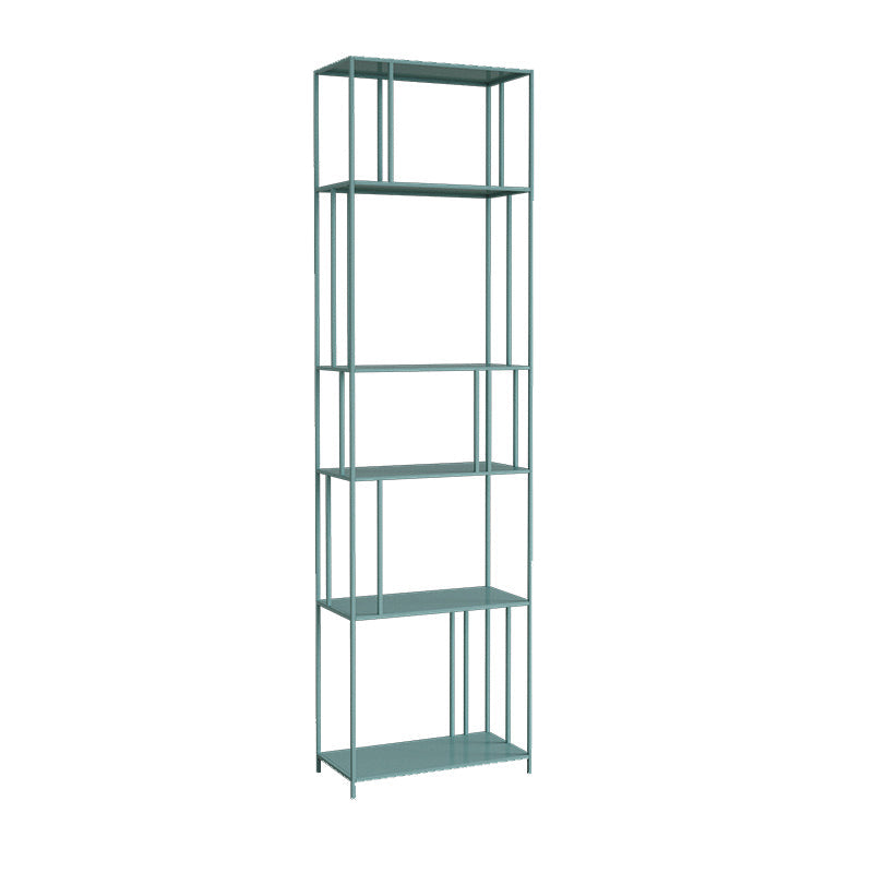 Moderne stijl Open Back boekenplank Verticale metalen boekenkast met planken