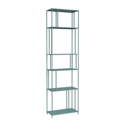 Moderne stijl Open Back boekenplank Verticale metalen boekenkast met planken