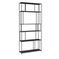 Moderne stijl Open Back boekenplank Verticale metalen boekenkast met planken
