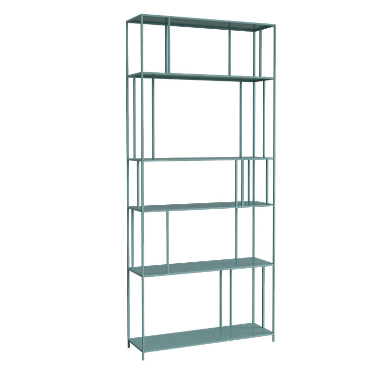 Moderne stijl Open Back boekenplank Verticale metalen boekenkast met planken