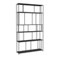 Moderne stijl Open Back boekenplank Verticale metalen boekenkast met planken