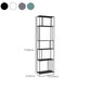 Moderne stijl Open Back boekenplank Verticale metalen boekenkast met planken