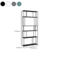 Moderne stijl Open Back boekenplank Verticale metalen boekenkast met planken