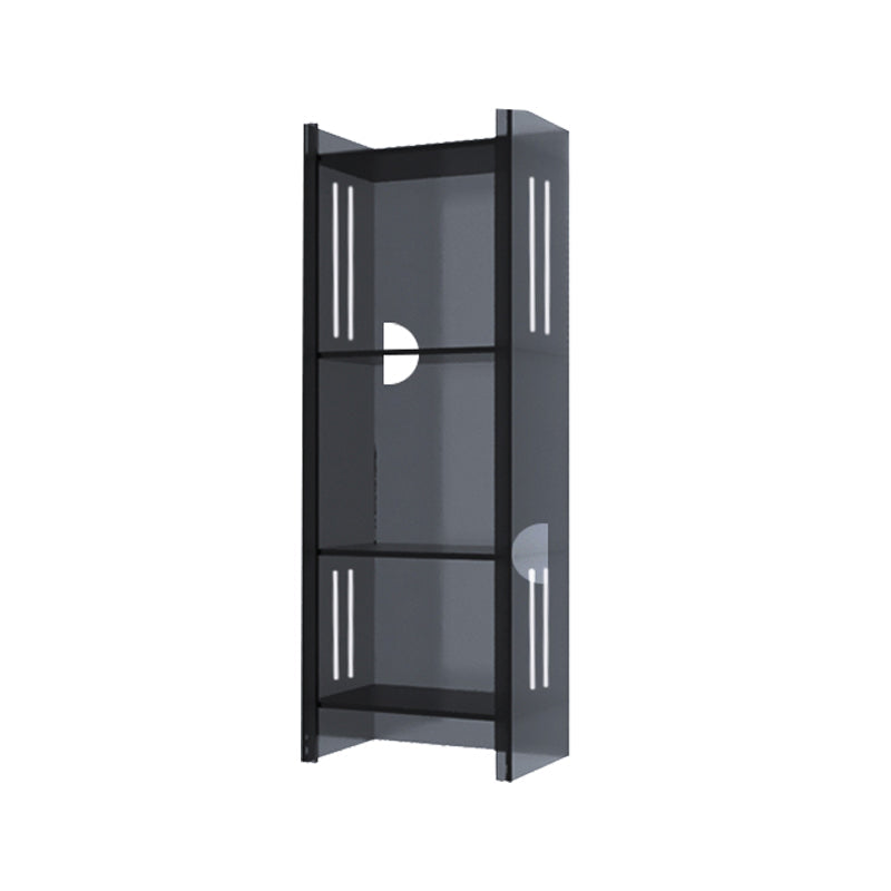 Moderne gesloten achterste standaard boekenplank acryl boekenkast met rechthoekige planken
