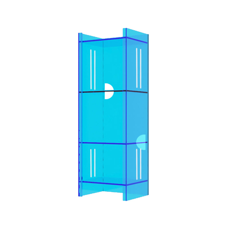 Moderne gesloten achterste standaard boekenplank acryl boekenkast met rechthoekige planken