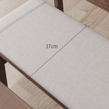 Rectangle Backrest Restaurant Bench Modern Seating Bench with Upholstered