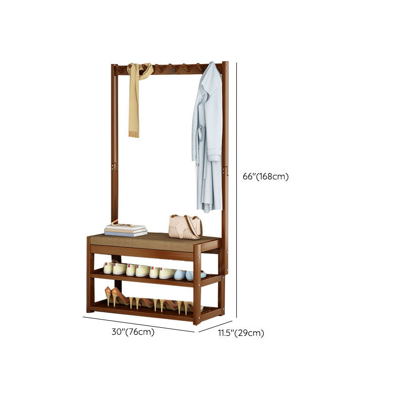 Wooden Coat Hanger Modern Style Simple Household Floor Coat Rack Clearhalo 'Entry & Mudroom Furniture' 'furn' 'furn_hall_tree_coat_racks' 'Furniture' 'Hall Trees & Coat Racks' 'hall_tree_coat_racks' 7677908