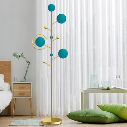 Kit d'entrée en or Stand de salle en métal contemporain pour hall, 68,9 pouces de hauteur