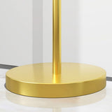Kit d'ingresso d'oro stand di metallo contemporaneo per Hall, alto 68,9 pollici