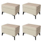 Modern Leather Storage Ottomans Rectangle Storage Ottomans with 4 Legs