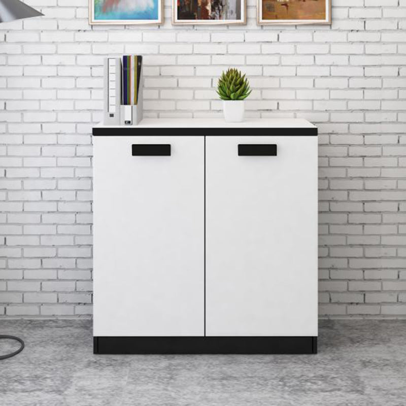 Lateral Filing Cabinet Wood Home Office Filing Cabinet with Storage Shelves Black-White 2 Clearhalo 'Filing Cabinets' 'filling_cabinets' 'furn' 'furn_filling_cabinets' 'Furniture' 'Office Furniture' 7678031