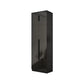 Modern Glass Doors Wardrobe Cabinet Black Bedroom Storage Cabinet