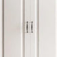 Engineered Wood Armoire Glam White Wardrobe Cabinet with 2 Drawers