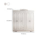 Engineered Wood Armoire Glam White Wardrobe Cabinet with 2 Drawers