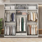 Engineered Wood Wardrobe Cabinet Modern Style White Armoire with Garment Rod Clearhalo 'Armoires & Wardrobes' 'armoires_wardrobes' 'Bedroom Furniture' 'furn' 'furn_armoires_wardrobes' 'Furniture' 7678109