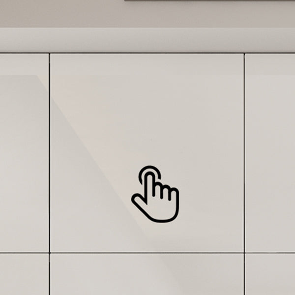 Engineered Wood Wardrobe Cabinet Modern Style White Armoire with Garment Rod Clearhalo 'Armoires & Wardrobes' 'armoires_wardrobes' 'Bedroom Furniture' 'furn' 'furn_armoires_wardrobes' 'Furniture' 7678113