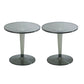 Contemporary Round Side End Table Plastic Pedestal Sofa Side Table Gray 2 Clearhalo 'Coffee & Accent Tables' 'End & Side Tables' 'end_side_tables' 'furn' 'furn_end_side_tables' 'Furniture' 'Living Room Furniture' 7683446