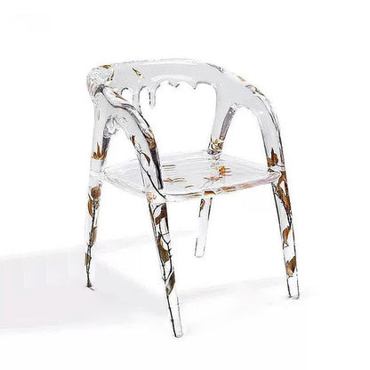 Moderner einfacher Armstuhl Harz Frame Dining Armstuhl für Esszimmer