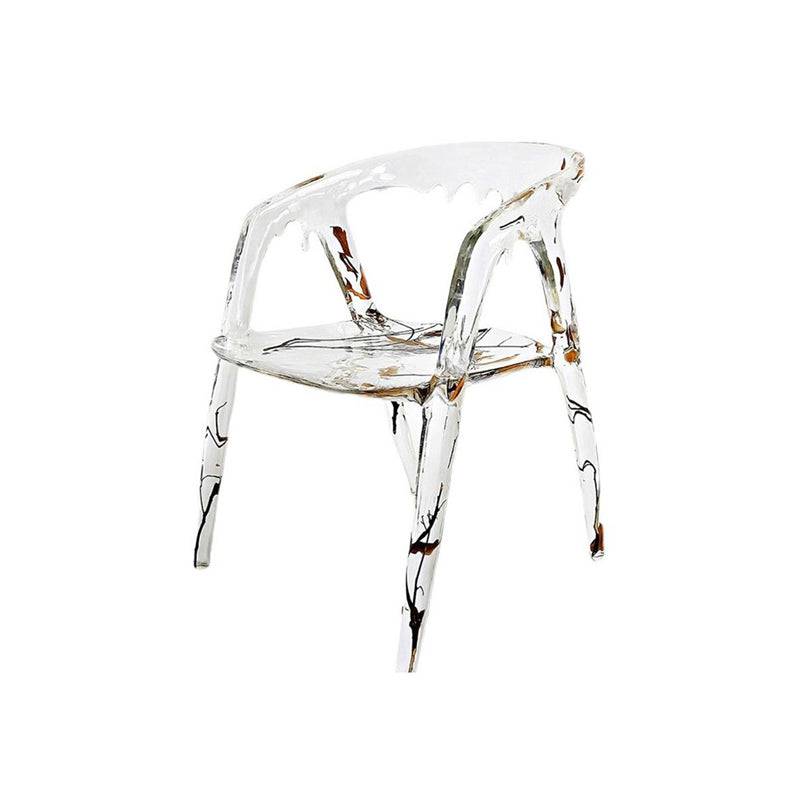 Moderner einfacher Armstuhl Harz Frame Dining Armstuhl für Esszimmer