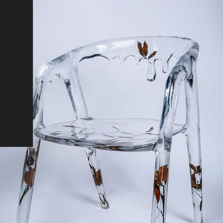 Moderner einfacher Armstuhl Harz Frame Dining Armstuhl für Esszimmer