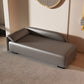 Scandinavian Upholstered Solid Color Genuine Leather One Armed Chaise Gray Left-Arm Chaise Clearhalo 'Chairs & Seating' 'Chaise Lounge' 'chaise_lounge' 'furn' 'furn_chaise_lounge' 'Furniture' 'Living Room Furniture' 7684458