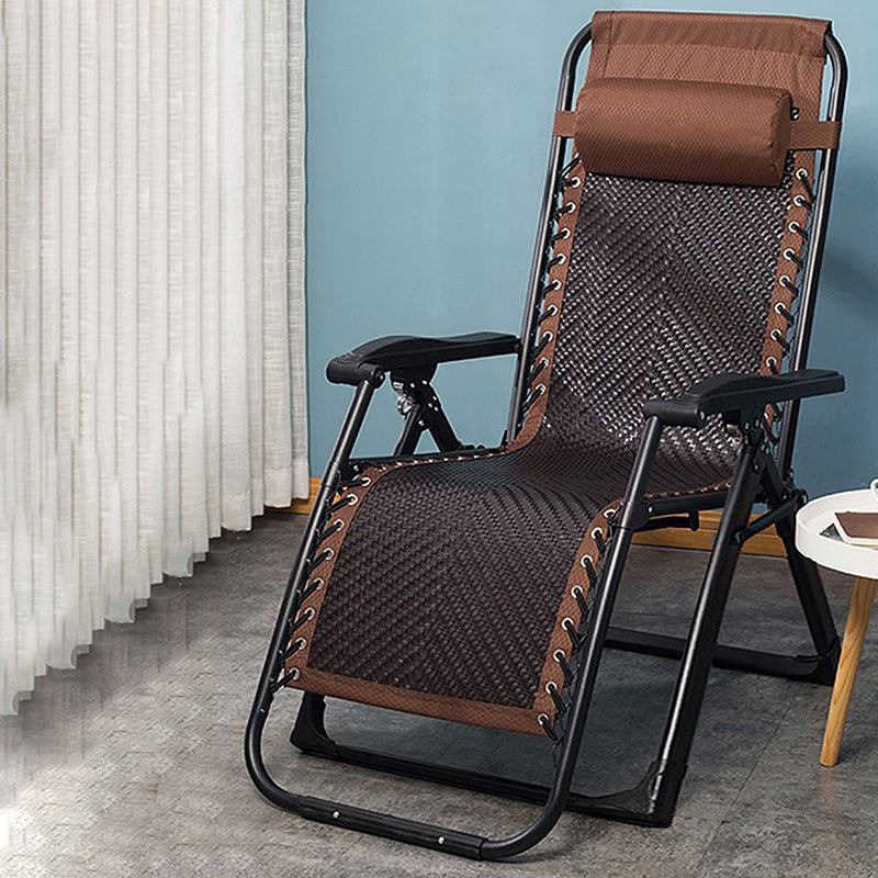 Metal Single Ergonimic Recliner Contemporary Standard (No Motion) with Arm Clearhalo 'Chairs & Seating' 'furn' 'furn_recliners' 'Furniture' 'Living Room Furniture' 'Recliners' 7684535