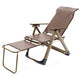 Metal Single Ergonimic Recliner Contemporary Standard (No Motion) with Arm Deck Chair with Ottoman Light Brown Not Available Clearhalo 'Chairs & Seating' 'furn' 'furn_recliners' 'Furniture' 'Living Room Furniture' 'Recliners' 7684544