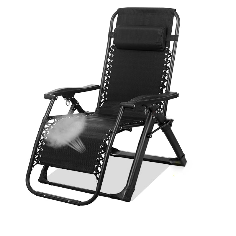Metal Single Ergonimic Recliner Contemporary Standard (No Motion) with Arm Rocking Chair & Impregnated Bandage Black Not Available Clearhalo 'Chairs & Seating' 'furn' 'furn_recliners' 'Furniture' 'Living Room Furniture' 'Recliners' 7684546