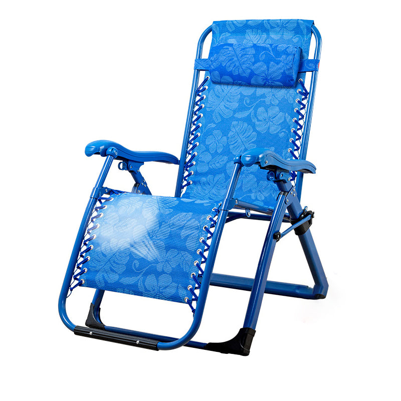 Metal Single Ergonimic Recliner Contemporary Standard (No Motion) with Arm Rocking Chair & Impregnated Bandage Blue Not Available Clearhalo 'Chairs & Seating' 'furn' 'furn_recliners' 'Furniture' 'Living Room Furniture' 'Recliners' 7684549