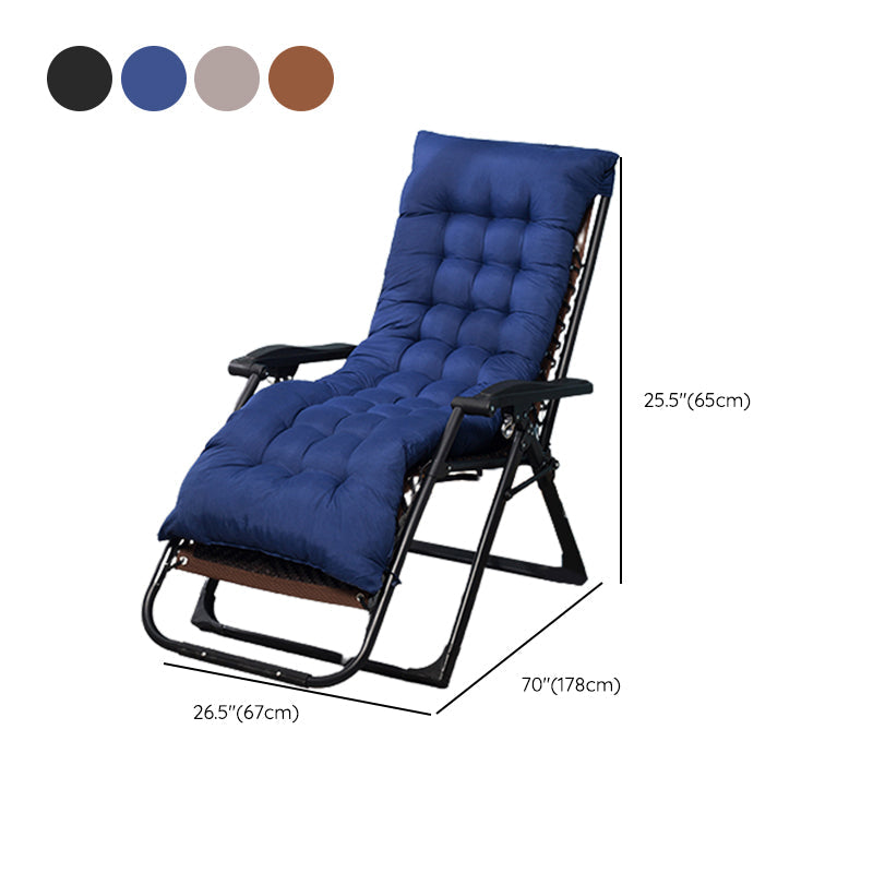 Metal Single Ergonimic Recliner Contemporary Standard (No Motion) with Arm Clearhalo 'Chairs & Seating' 'furn' 'furn_recliners' 'Furniture' 'Living Room Furniture' 'Recliners' 7684563