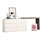 Bedroom Simple Make-up Vanity and Stool in White with Drawers