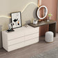 Bedroom Simple Make-up Vanity and Stool in White with Drawers
