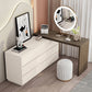 Bedroom Simple Make-up Vanity and Stool in White with Drawers