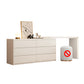 Bedroom Simple Make-up Vanity and Stool in White with Drawers